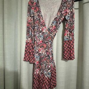 BEAUTIFUL DIANE VON FURSTENBERG WRAP DRESS SIZE 10 EXCELLENT CONDITION